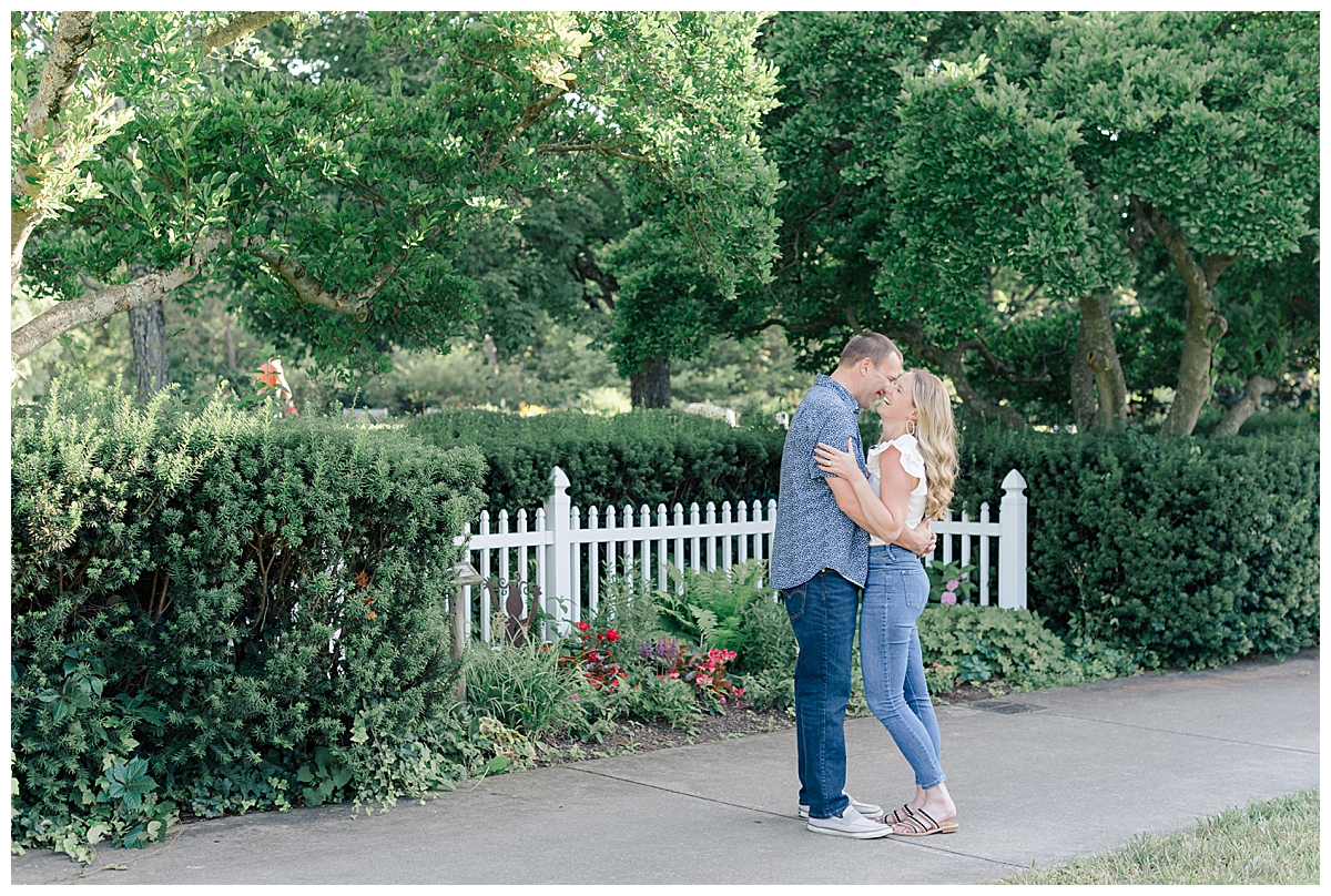 engaged couple laughing photographed by cincinnati wedding photographer ashleigh grzybowski in cincinnati ohio