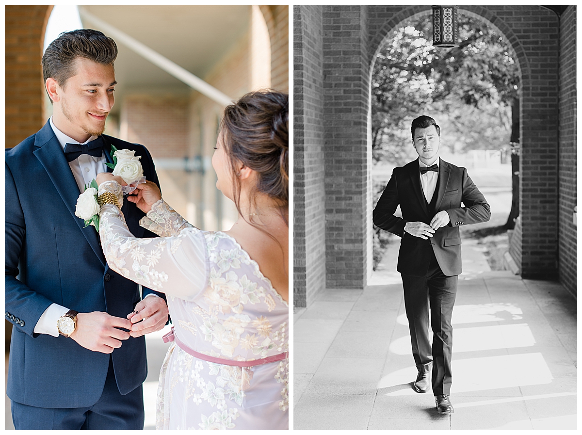 Groom Portraits at Immaculate Conception Church